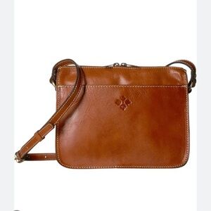 Patricia Nash Nasaire Top Zip Leather Crossbody Bag